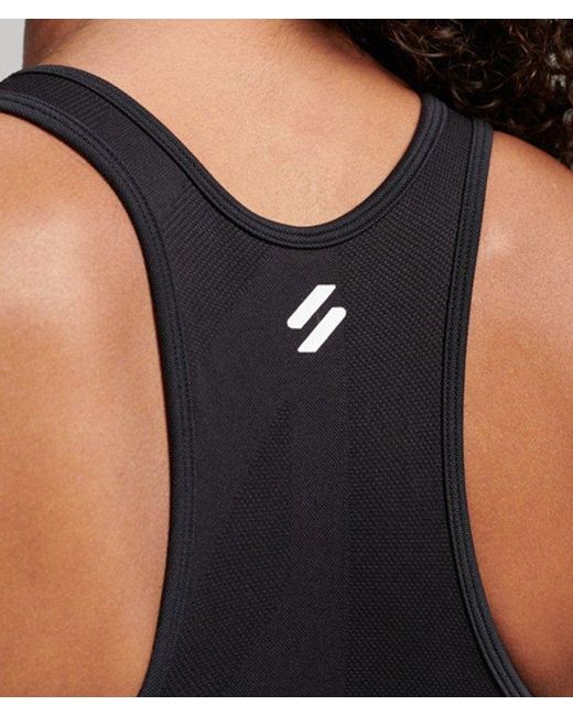 Superdry Black & Co Core Seamless Mid Impact Bra