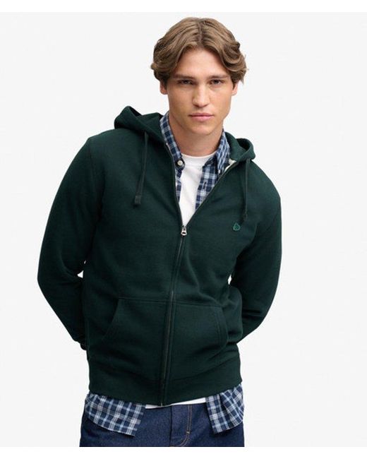 Superdry Green & Co Essential Logo Zip Hoodie for men