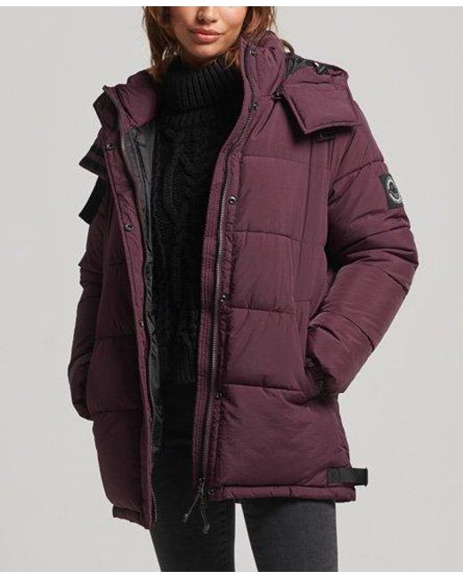 Buy Superdry Black Microfibre Expedition Longline Parka Coat from Next  Canada