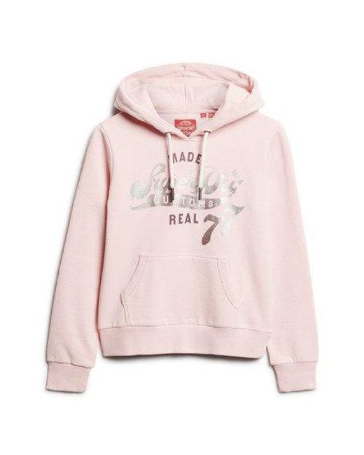 Superdry Natural Reworked Classics Graphic Hoodie