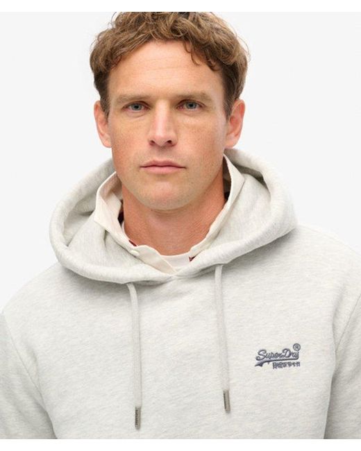 Superdry Gray & Co Essential Logo Hoodie for men