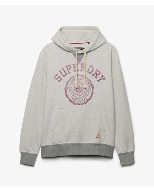 Superdry Gray & Co Athletic Essentials Hoodie for men