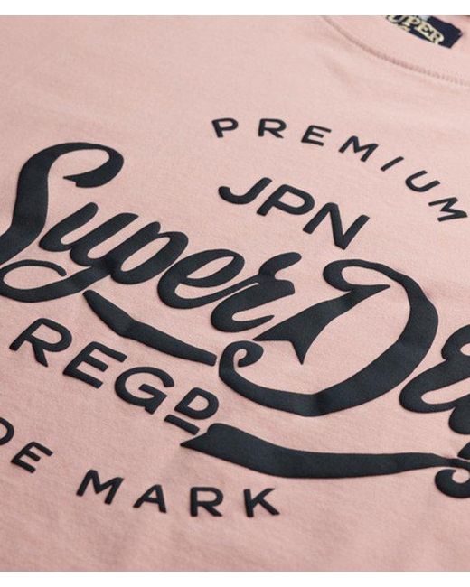 Superdry Red Premium Script Entry T-shirt