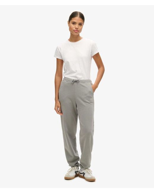 Superdry Effen joggingbroek in het White