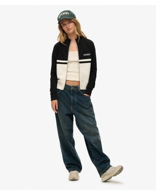 Superdry Black & Co Athletic Essentials Zip Through Track Top