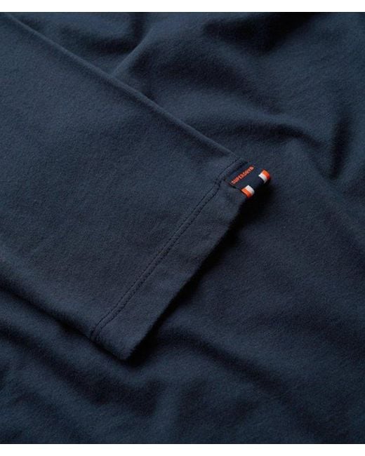 Superdry Classic Essential Top in het Blue voor heren