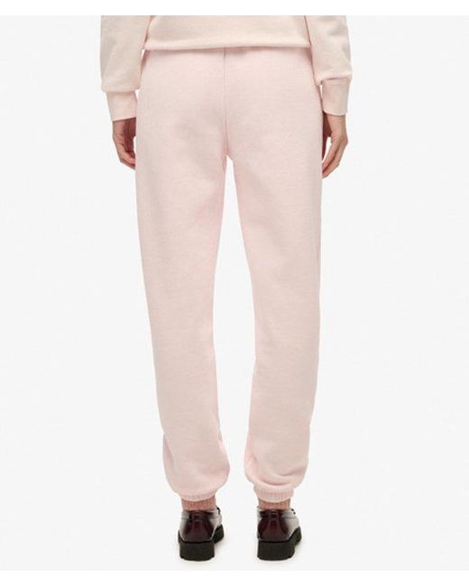 Superdry Pink & Co Essential Logo joggers