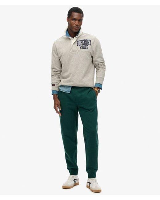 Superdry Green & Co Essential Logo Half Brushed joggers for men