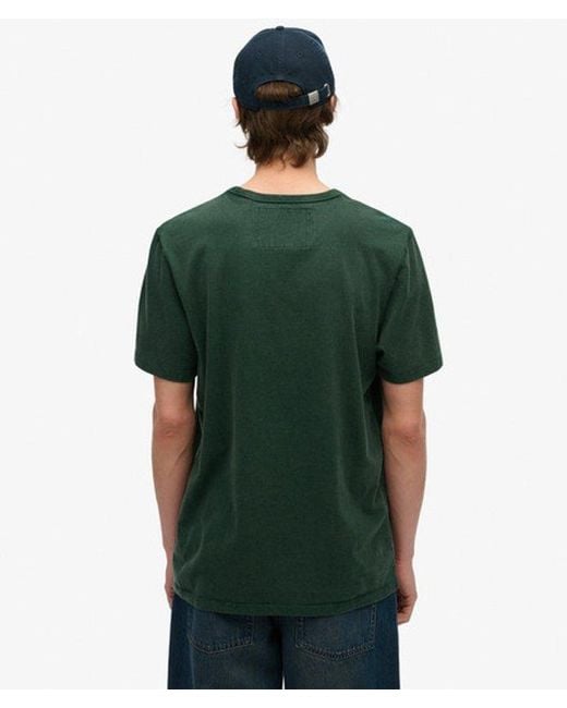 Superdry Green Vintage Athletic Short Sleeve T-shirt for men