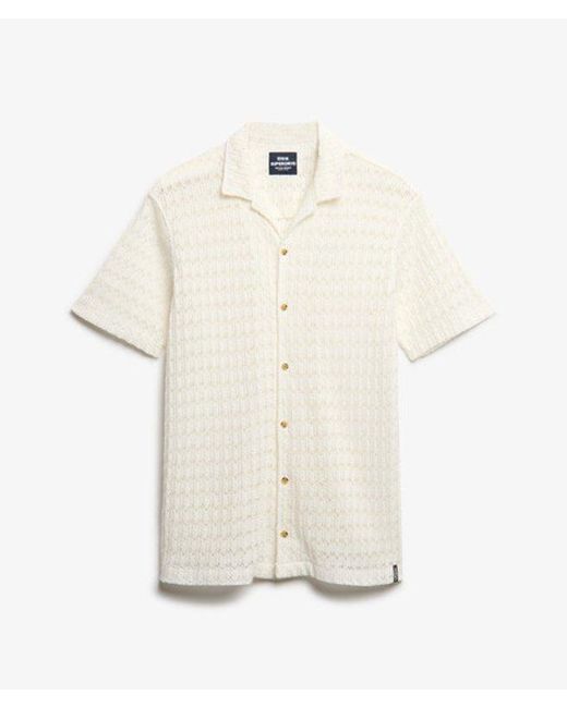 Superdry Natural & Co Knitted Texture Shirt for men