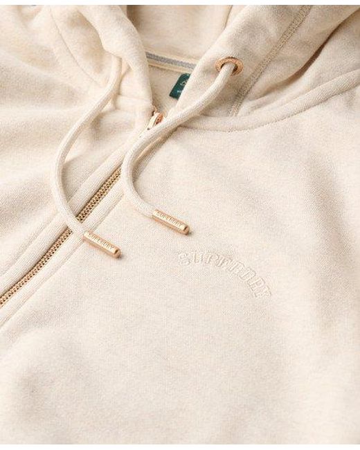 Superdry Natural Essential Logo Zip Hoodie