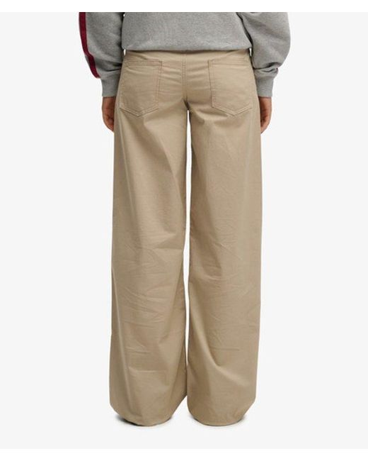 Superdry Gray & Co Mid Rise baggy Chino