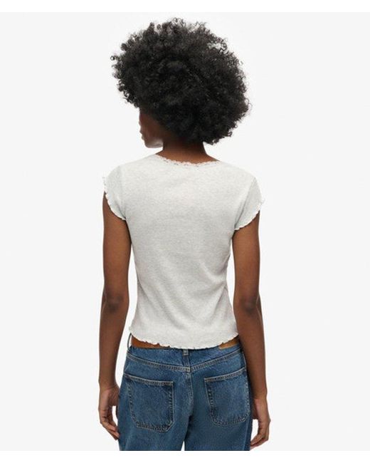 Superdry Black & Co Athletic Essentials Square Neck Top