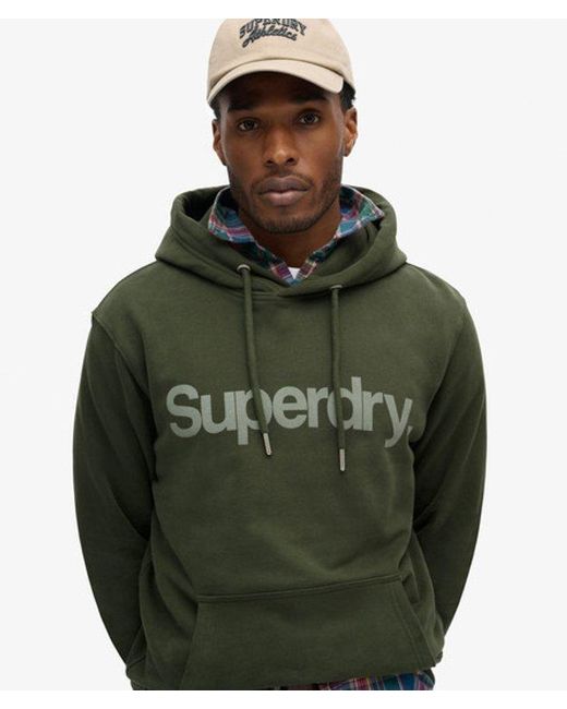 Superdry Green & Co Core Logo City Loose Fit Hoodie for men