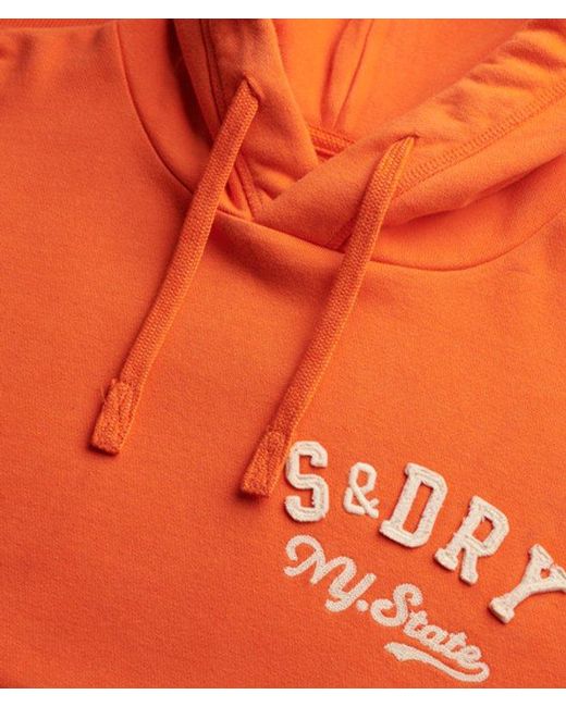 Superdry Orange & Co Vintage Athletic Hoodie for men