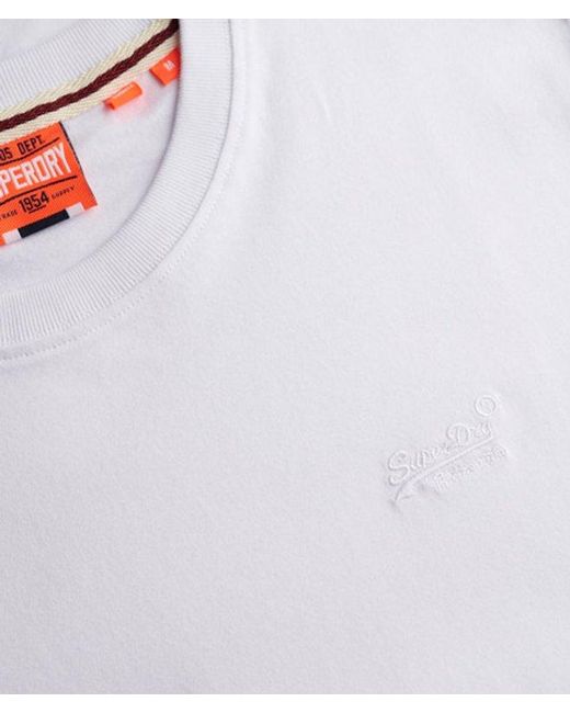 Superdry White & Co Organic Cotton Essential Logo T-shirt for men