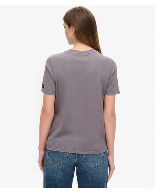 Superdry Gray & Co Tokyo Vintage Logo Graphic Relaxed T-shirt