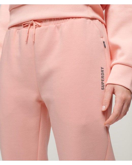Superdry Pink & Co Sports Tech Slim joggers