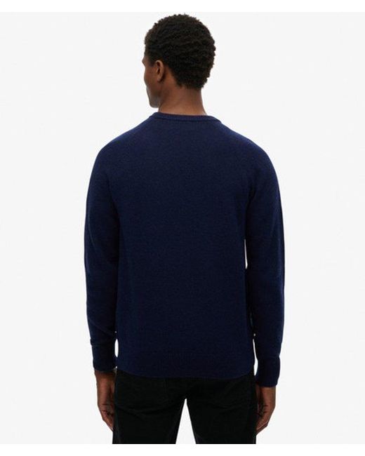 Superdry Blue & Co Wool Blend Jumper for men
