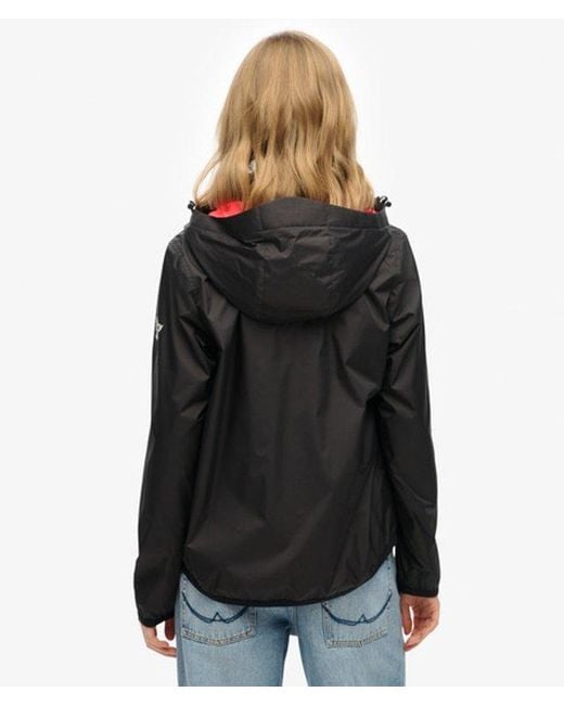 Superdry Black & Co Hooded Logo Windbreaker Jacket