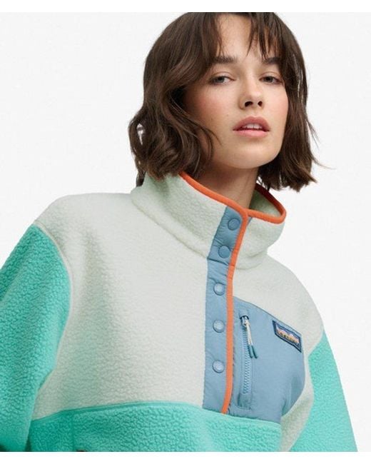 Superdry Green & Co Colour Block Fleece Pullover