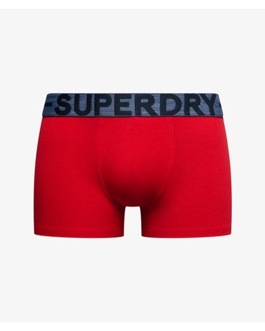 Superdry Red & Co Trunk Triple Pack for men