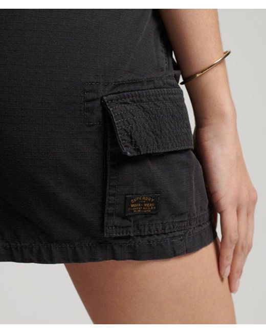 Superdry Black & Co Vintage Utility Mini Skirt