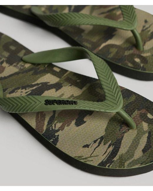 Superdry Green & Co Logo Flip Flops for men