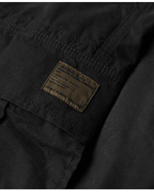 Pantalon cargo vintage parachute en coton bio Superdry pour homme en coloris Black