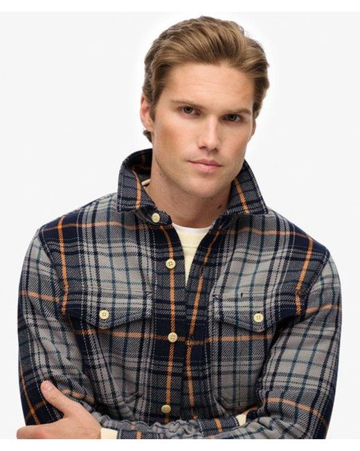 Superdry Black & Co The Merchant Store - Heavy Checked Shirt for men
