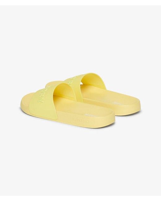 Superdry Yellow & Co Vegan Logo Pool Sliders