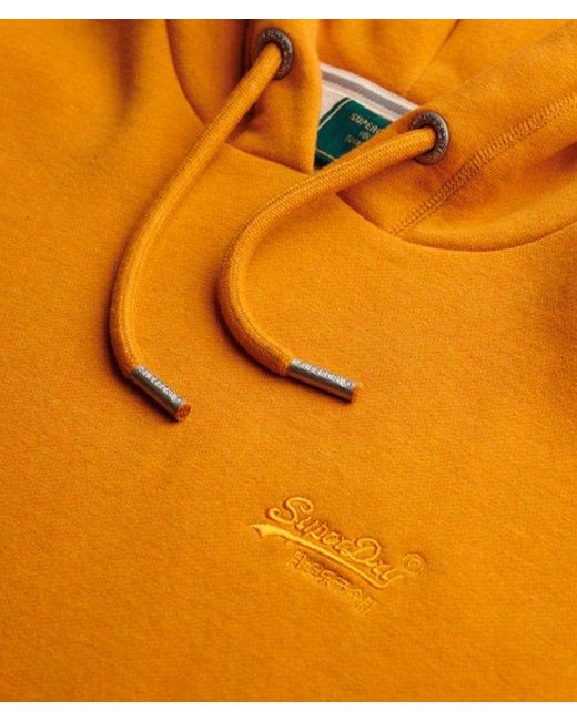 Superdry Orange & Co Vintage Logo Embroidered Hoodie for men