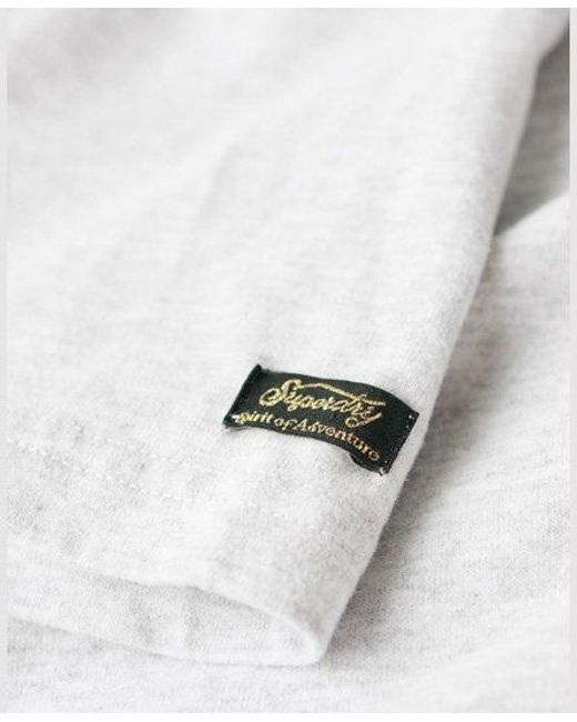 Superdry White Tonal Vintage Logo Graphic T Shirt