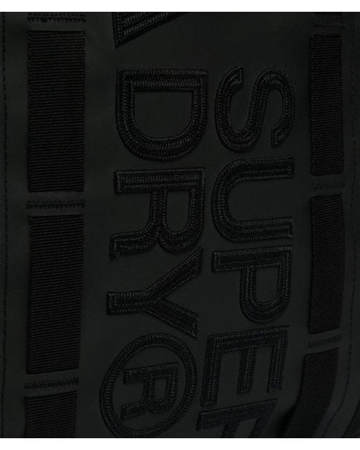 Superdry Black Outdoor 30L Tarp Backpack
