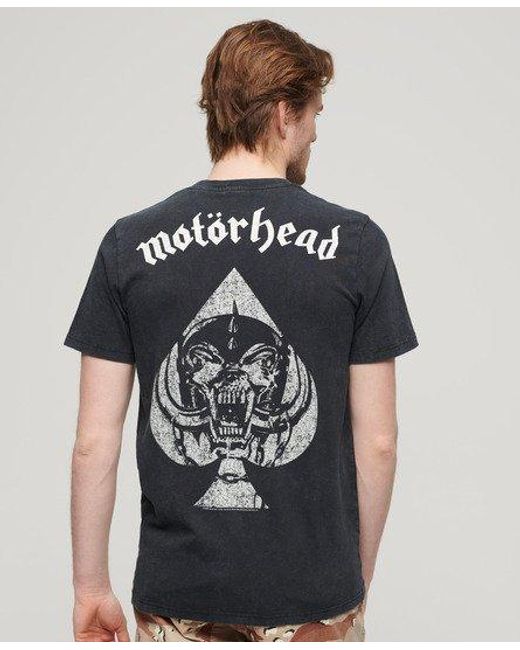 Superdry Black Motörhead X Limited Edition Band T-shirt for men
