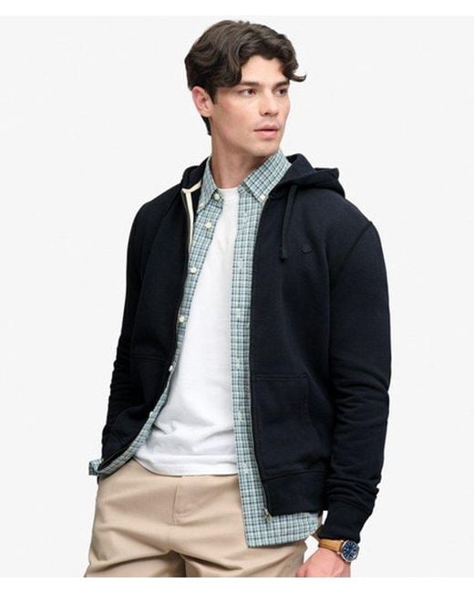 Superdry Blue & Co Essential Logo Zip Hoodie for men