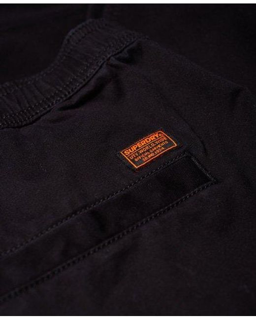 Superdry Black Core Utility Pants for men