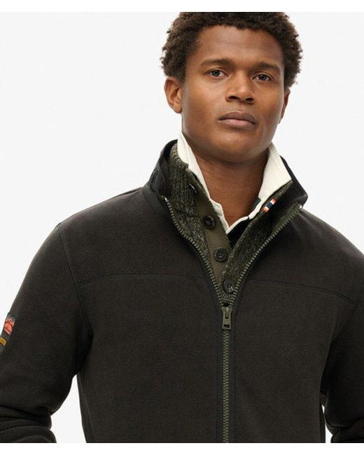 Superdry Black & Co Active Full Zip Fleece for men