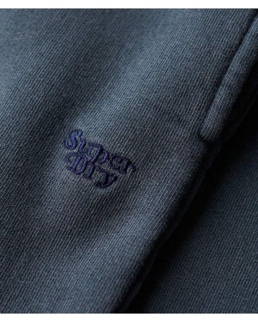 Superdry Gray & Co Loose Fit Embroidered Vintage Wash Sweat Shorts