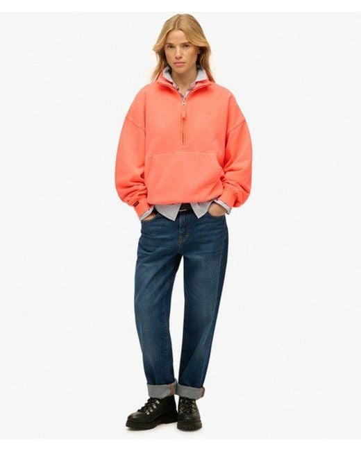 Superdry Orange & Co Studios Half Zip Sweatshirt