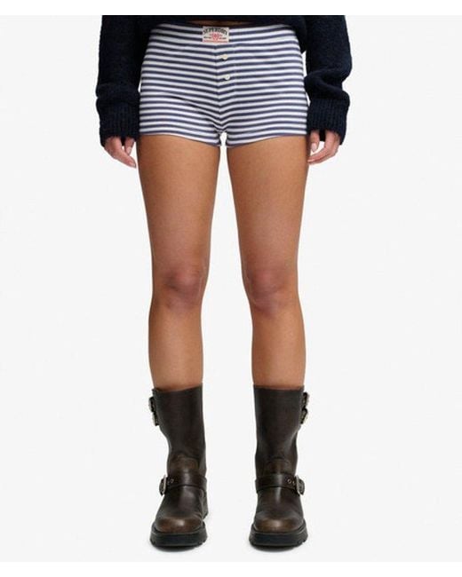 Superdry Blue & Co Athletic Essentials Jersey Pyjama Shorts