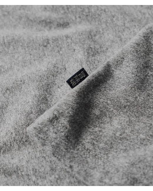 Superdry Gray & Co Slim Fit Organic Cotton Essential Logo T-shirt for men
