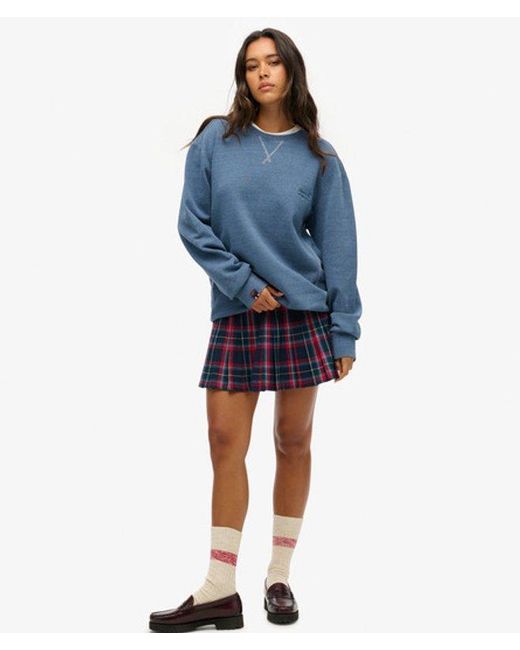 Superdry Blue & Co Oversized Classic Essential Sweatshirt
