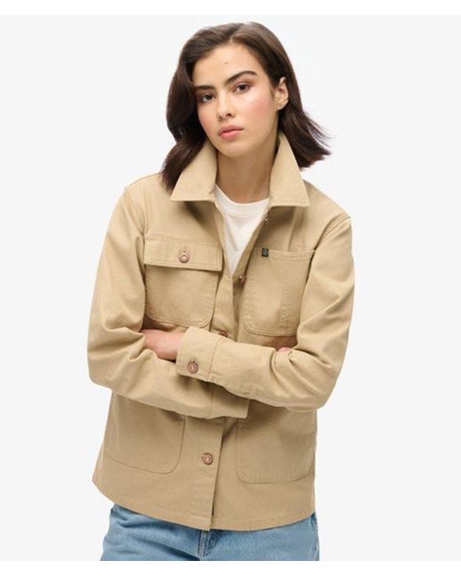 Superdry Natural Embroidered Chore Jacket
