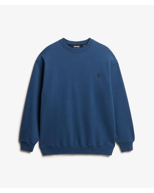 Superdry Blue & Co Oversized Crew Sweatshirt for men