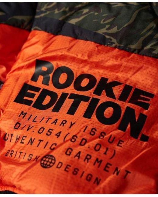 Superdry Black Rookie Flight Bomber Jacket for men