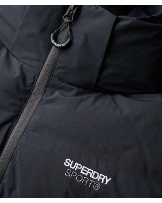 Superdry Blue & Co Hooded Boxy Puffer Jacket for men