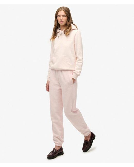 Superdry Pink & Co Essential Logo joggers