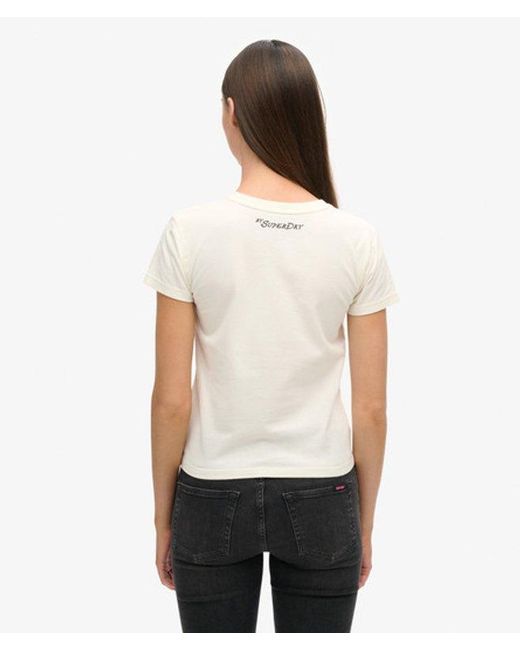 Superdry Gray & Co Blondie X & Co Fitted T-shirt