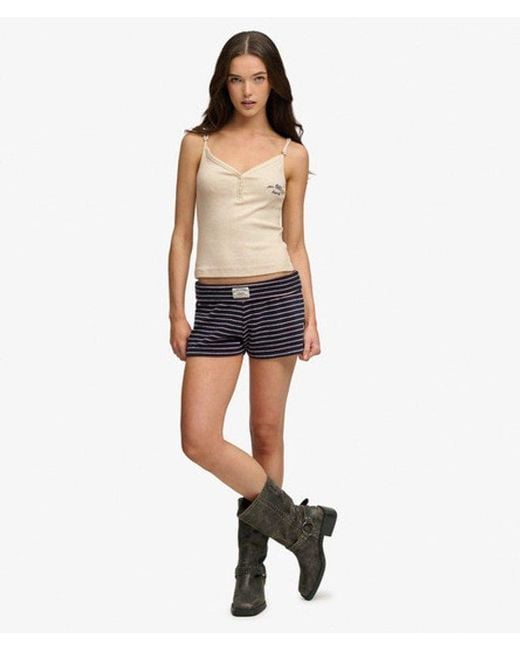 Femme Top À Bretelles Athletic Essentials Avec Boutons Taille Superdry en coloris Blue